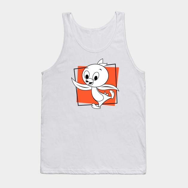 Orange Bird Tank Top by Merlino Creative